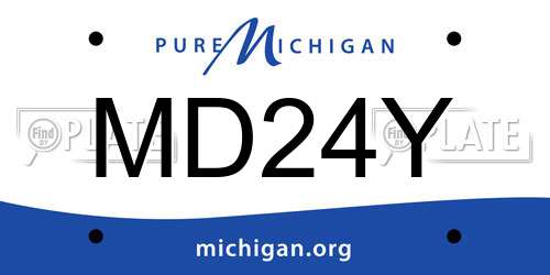 MD24Y Michigan License Plate