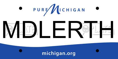 MDLERTH Michigan License Plate
