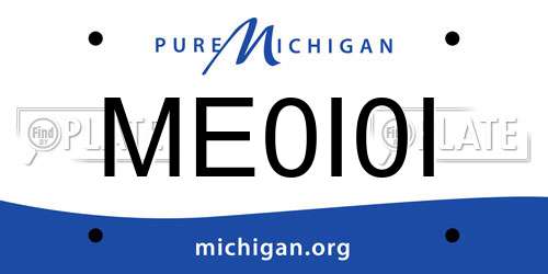 ME0I0I Michigan License Plate