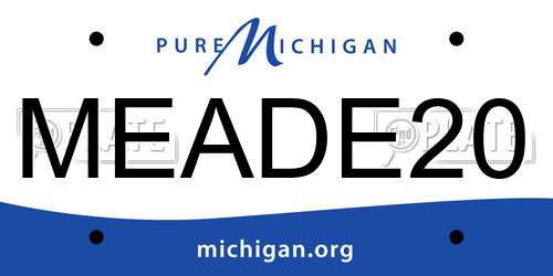 MEADE20 Michigan License Plate