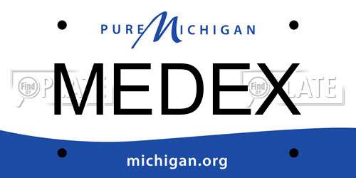 MEDEX Michigan License Plate
