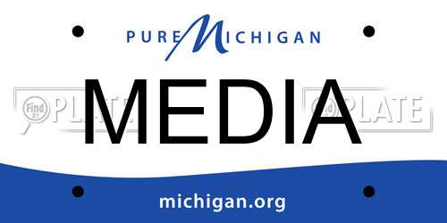 MEDIA Michigan License Plate