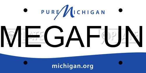 MEGAFUN Michigan License Plate