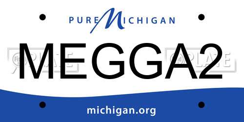 MEGGA2 Michigan License Plate