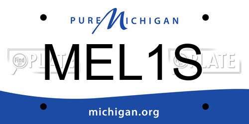 MEL1S Michigan License Plate