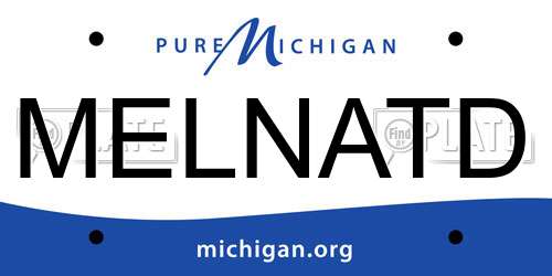 MELNATD Michigan License Plate