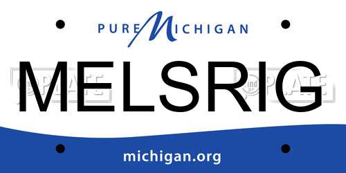 MELSRIG Michigan License Plate