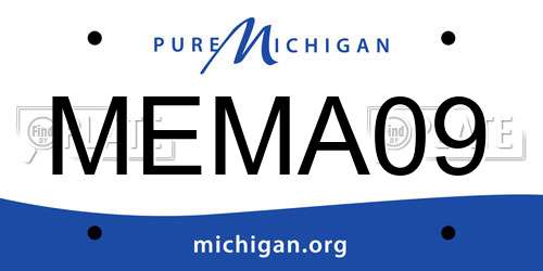 MEMA09 Michigan License Plate