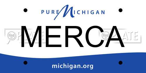 MERCA Michigan License Plate