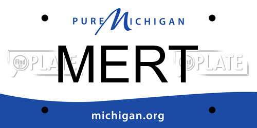 MERT Michigan License Plate