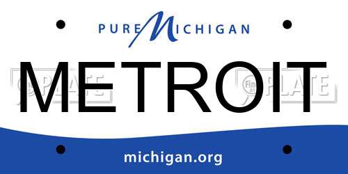 METROIT Michigan License Plate