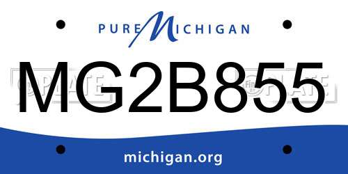 MG2B855 Michigan License Plate