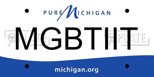 MGBTIIT Michigan License Plate