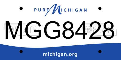 MGG8428 Michigan License Plate