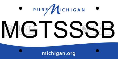 MGTSSSB Michigan License Plate