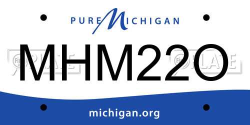 MHM22O Michigan License Plate