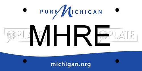 MHRE Michigan License Plate