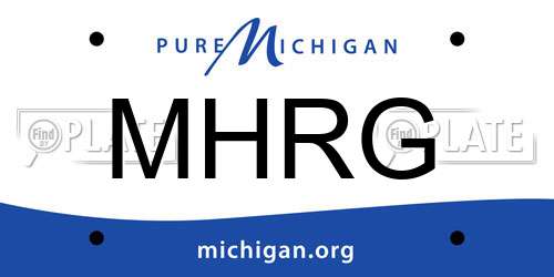 MHRG Michigan License Plate