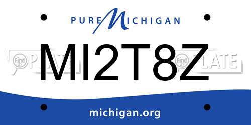 MI2T8Z Michigan License Plate