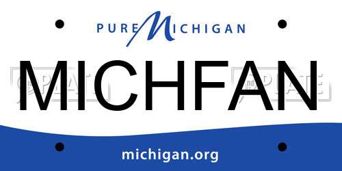 MICHFAN Michigan License Plate