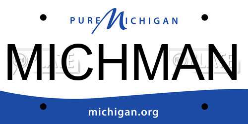 MICHMAN Michigan License Plate