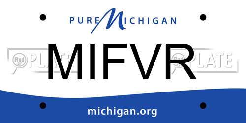 MIFVR Michigan License Plate