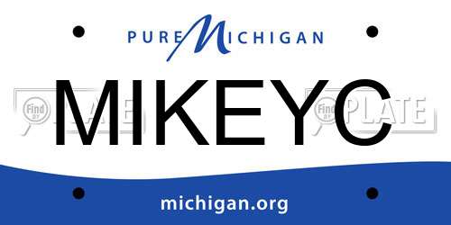 MIKEYC Michigan License Plate