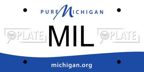 MIL Michigan License Plate