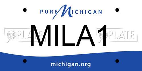 MILA1 Michigan License Plate