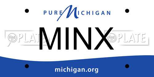 MINX Michigan License Plate