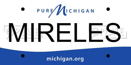 MIRELES Michigan License Plate