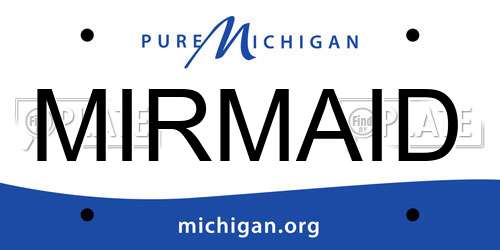 MIRMAID Michigan License Plate