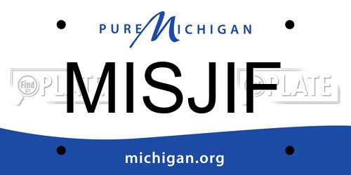 MISJIF Michigan License Plate