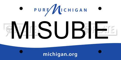 MISUBIE Michigan License Plate