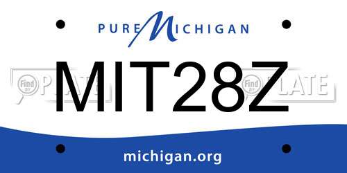 MIT28Z Michigan License Plate