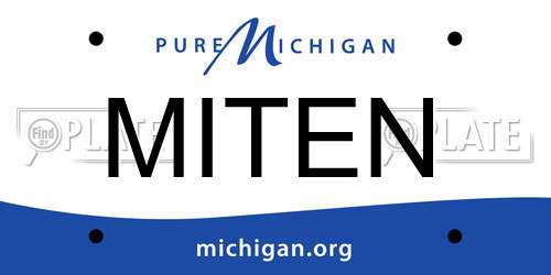 MITEN Michigan License Plate