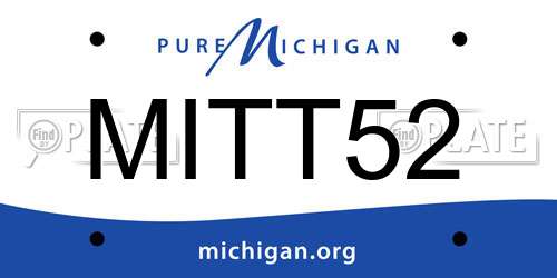 MITT52 Michigan License Plate