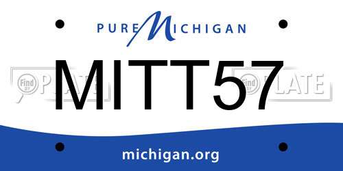 MITT57 Michigan License Plate