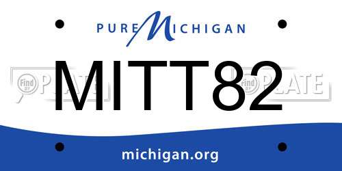MITT82 Michigan License Plate