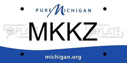 MKKZ Michigan License Plate