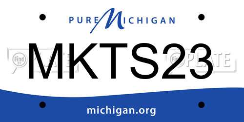 MKTS23 Michigan License Plate