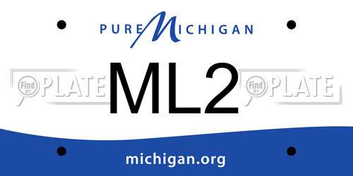 ML2 Michigan License Plate