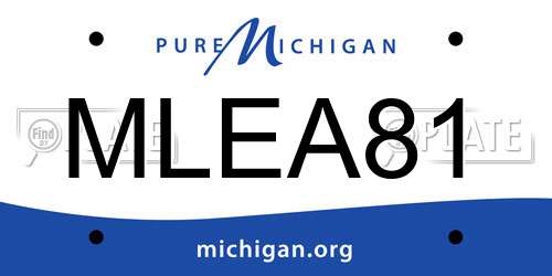MLEA81 Michigan License Plate