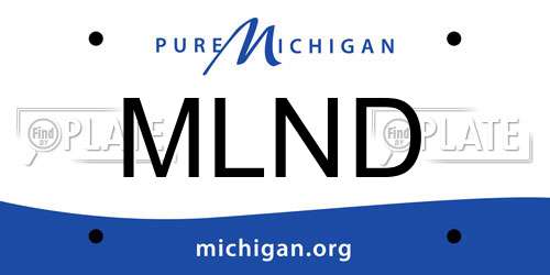 MLND Michigan License Plate