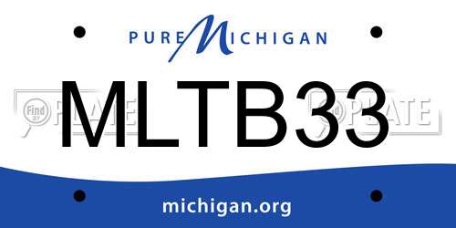 MLTB33 Michigan License Plate