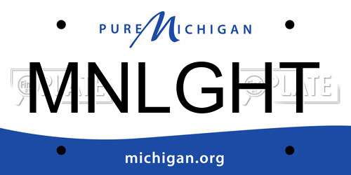 MNLGHT Michigan License Plate