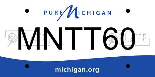 MNTT60 Michigan License Plate