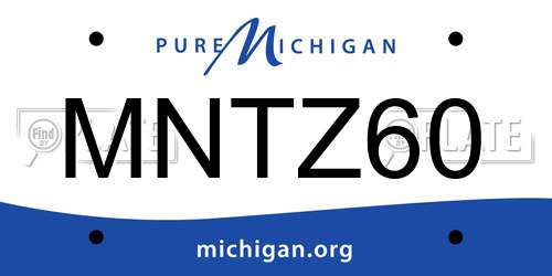 MNTZ60 Michigan License Plate