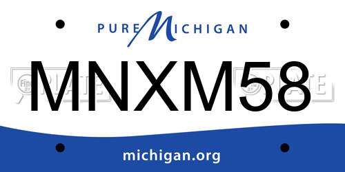MNXM58 Michigan License Plate
