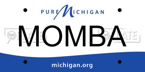 MOMBA Michigan License Plate